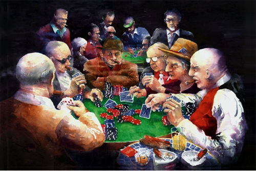 Poker with the Boys
21 x 29” - SOLD 12 x 18” Matted
Giclée Print - $45